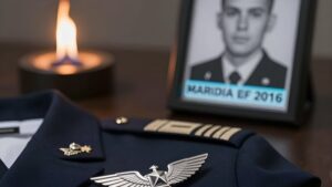 Серебряный знак крыльев на форме как символ этики и структуры военного некролога пилота 2026